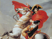 Napoleone attraversa le Alpi, dipinto di Jacques-Louis David (1801)